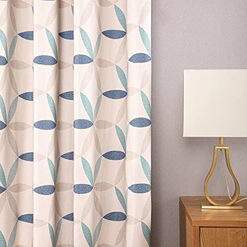 VOGOL Green Yellow Geometric Curtains 2 Panels Blackout Thermal Drapes