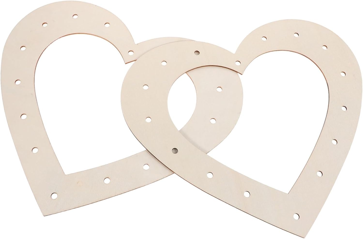 NUOBESTY 2pcs Heart Wreath Frame for Holiday Decor