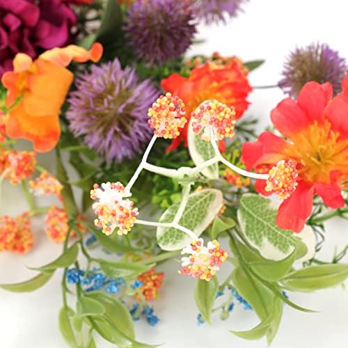 ZGOEK Artificial Floral Teardrop Wreath for Front Door