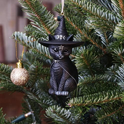 Nemesis Now Witch Cat Hanging Ornament 115cm Black Resin