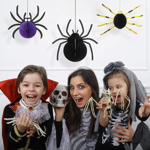 Kumikumi Halloween Spider Hanging Decorations 3 Pcs