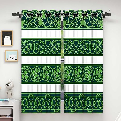 ZYMECH Irish Sliding Curtain Rod Panels 72x72 Inches Grommet Top