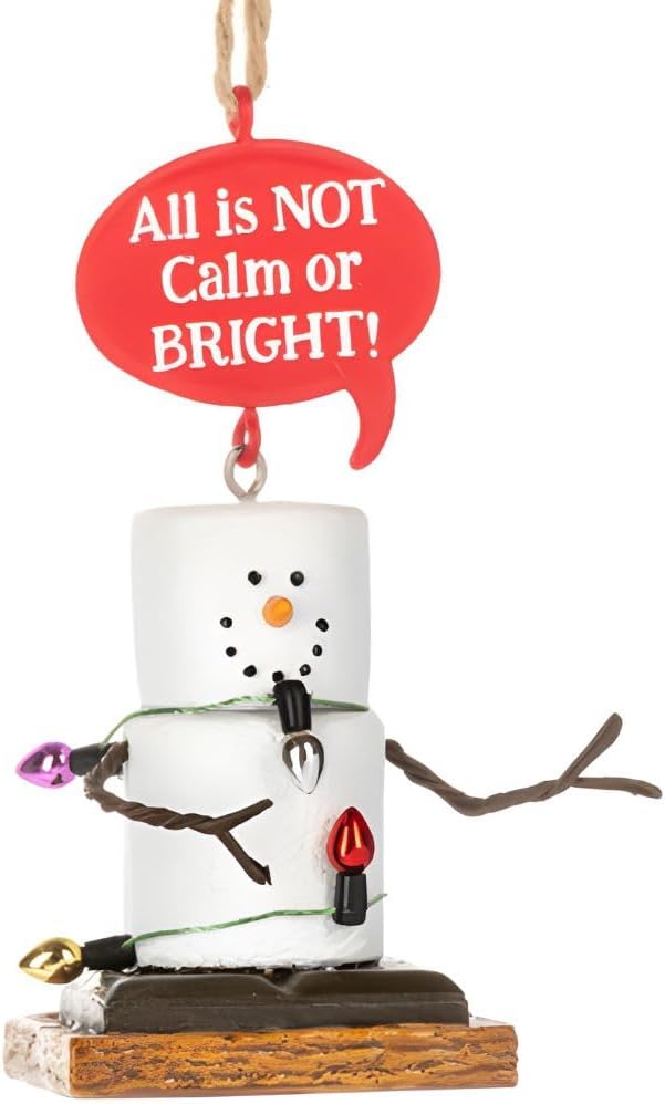 Ganz Smores All is NOT Calm or Bright Holiday Ornament