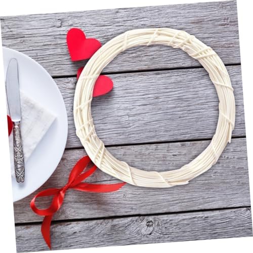6pcs DIY Rattan Wreath Ring Decor for Wall