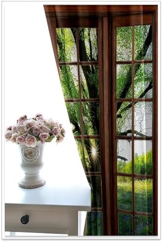 2 Panels Blackout Curtains with Eyelet and Landscape Design