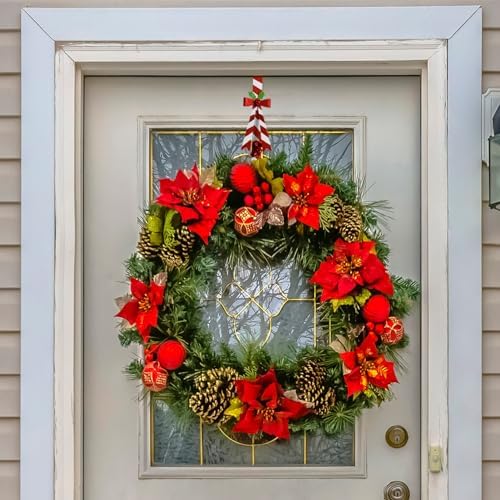 2 Pack Candy Cane Wreath Hangers for Front Door