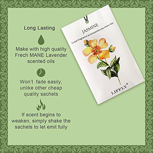 14 Pack Scented Sachets for Drawers Closets with 7 Different Scents