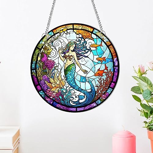 MATIHAY Mermaid Acrylic Wall Decor Hanging