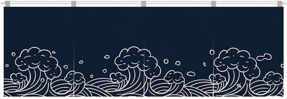 Japanese Sushi Bar Noren Curtain Short Doorway Panel W25