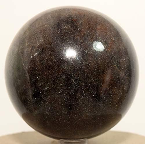 HQRP 275 Inch Blue Jade Sphere with Stand