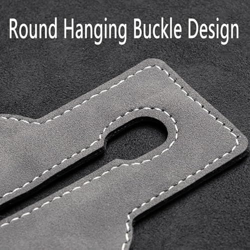 TwinHook Leather Car Headrest Hangers Brown 2