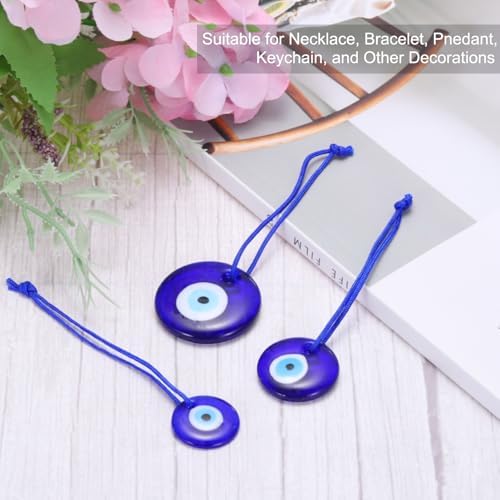PATIKIL Evil Eye Glass Keychain Decor