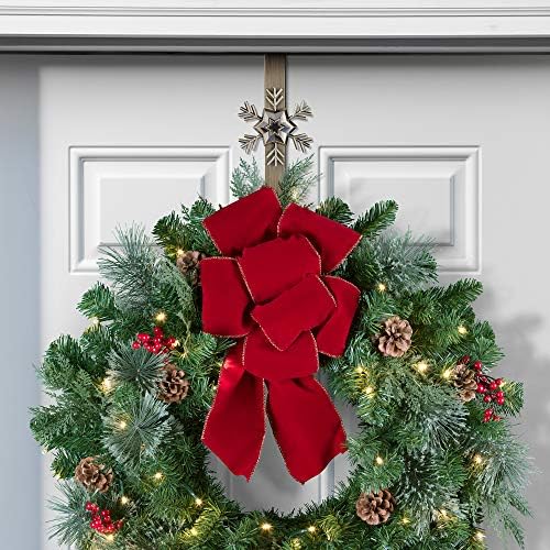 Haute Decor Adjustable Length Wreath Hanger with Interchangeable Icons