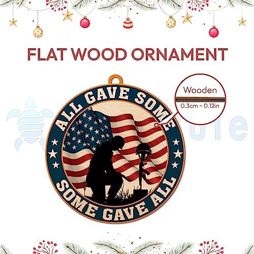 Hyturtle Veteran Christmas Ornament 2D Flat Decor