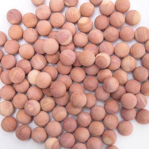 180 Pcs Cedar Balls with Satin Bags for Home Fragrance