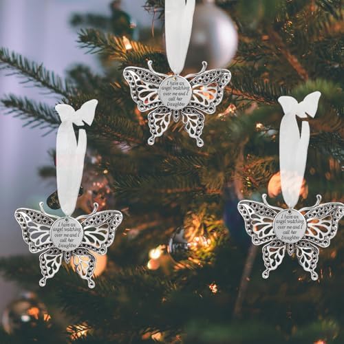 Memorial Christmas Ornament with Angel Wings for Women