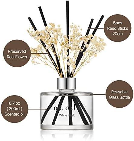 Cocodor Peony Scent Diffuser Set with Sticks