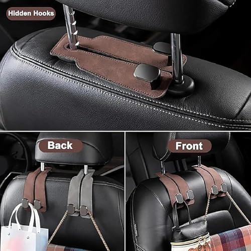 Coozyland Car Headrest Hooks for Purses and Bags