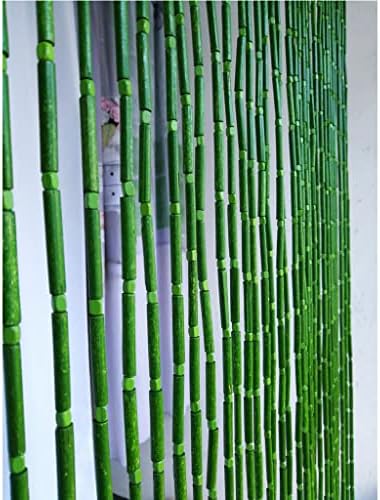 ZHOUXIAO Bamboo Beaded Curtain for Doorways