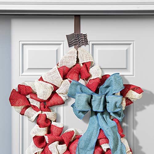 Haute Decor Adjustable Wreath Hanger with Removable Icon