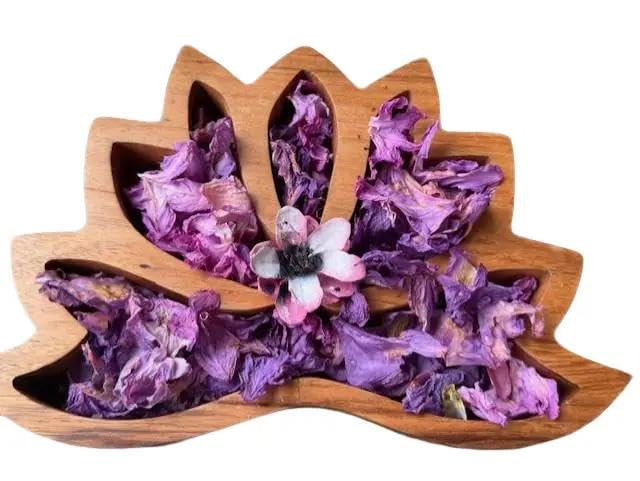 Handmade Lavender Fields Potpourri Wooden Bowl