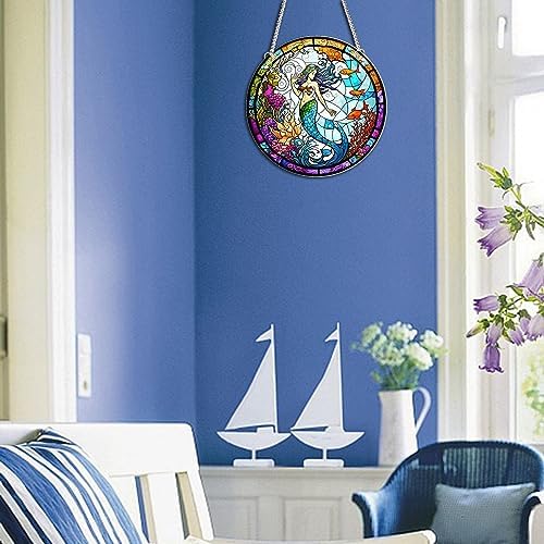MATIHAY Mermaid Acrylic Wall Decor Hanging