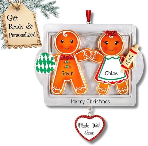 Personalized First Christmas Ornament 2025 for Couple