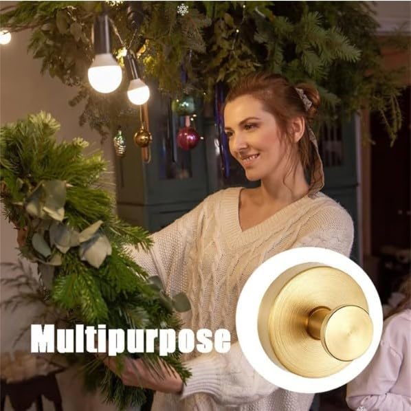 2025 Upgraded Suction Cup Hooks Pink Wreath Hanger for Front Door
