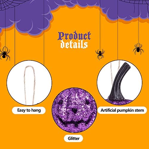 12 Pcs Halloween Hanging Pumpkin Ornaments