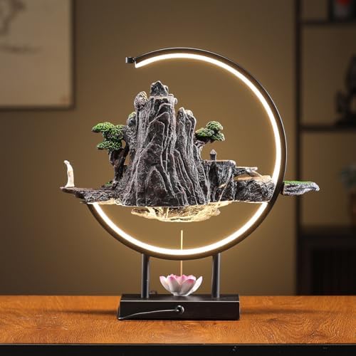 TXYXT Backflow Incense Burner with LED Light Ring