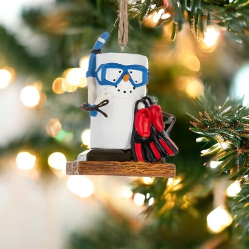 Ganz Smores Snorkeling Ornament Blue Red