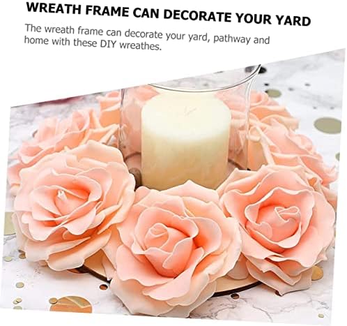 CIMAXIC 2pcs Wooden Ring Wreath Frame for DIY Decorations
