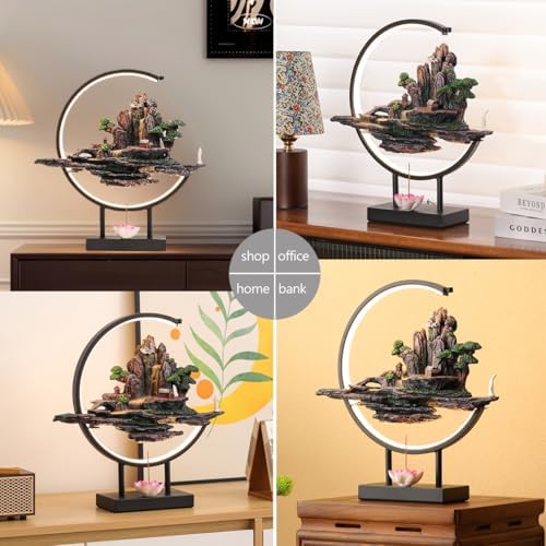 TXYXT Backflow Incense Burner with LED Light Ring