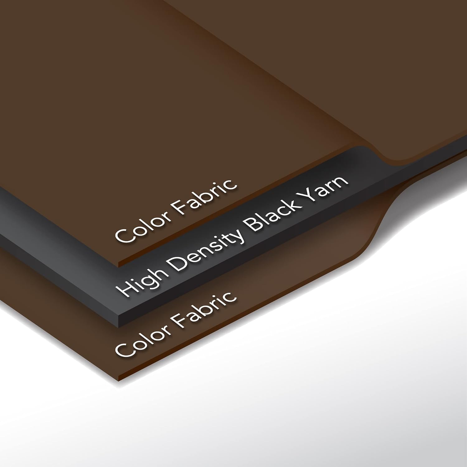 Deconovo Brown Blackout Curtains 2 Panels Set