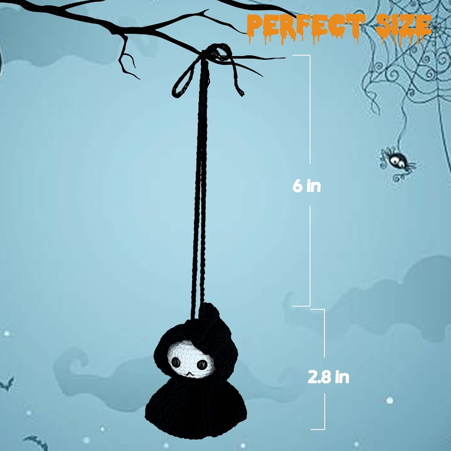 Grim Reaper Halloween Car Mirror Ornament