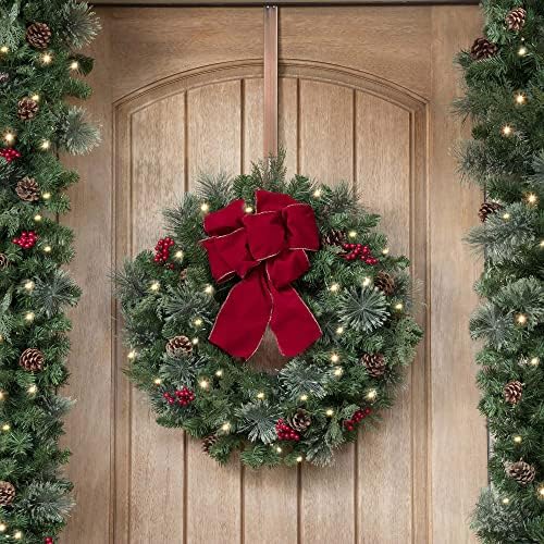 Haute Decor Adjustable Wreath Hanger 2 Pack - Brushed Copper