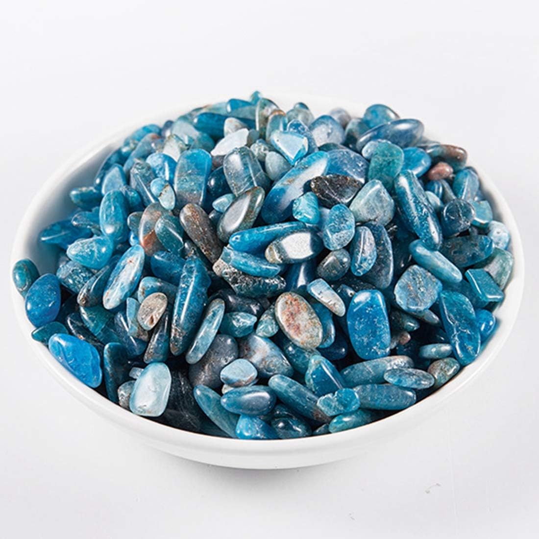 IMALY Blue Apatite Tumbled Chips Healing Stones 05lb