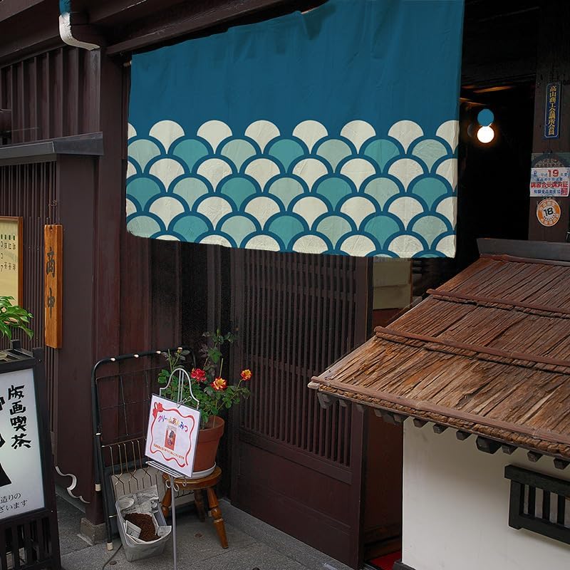 Konsilsa Japanese Curtain Doorway Panel - No Drill Rod Free