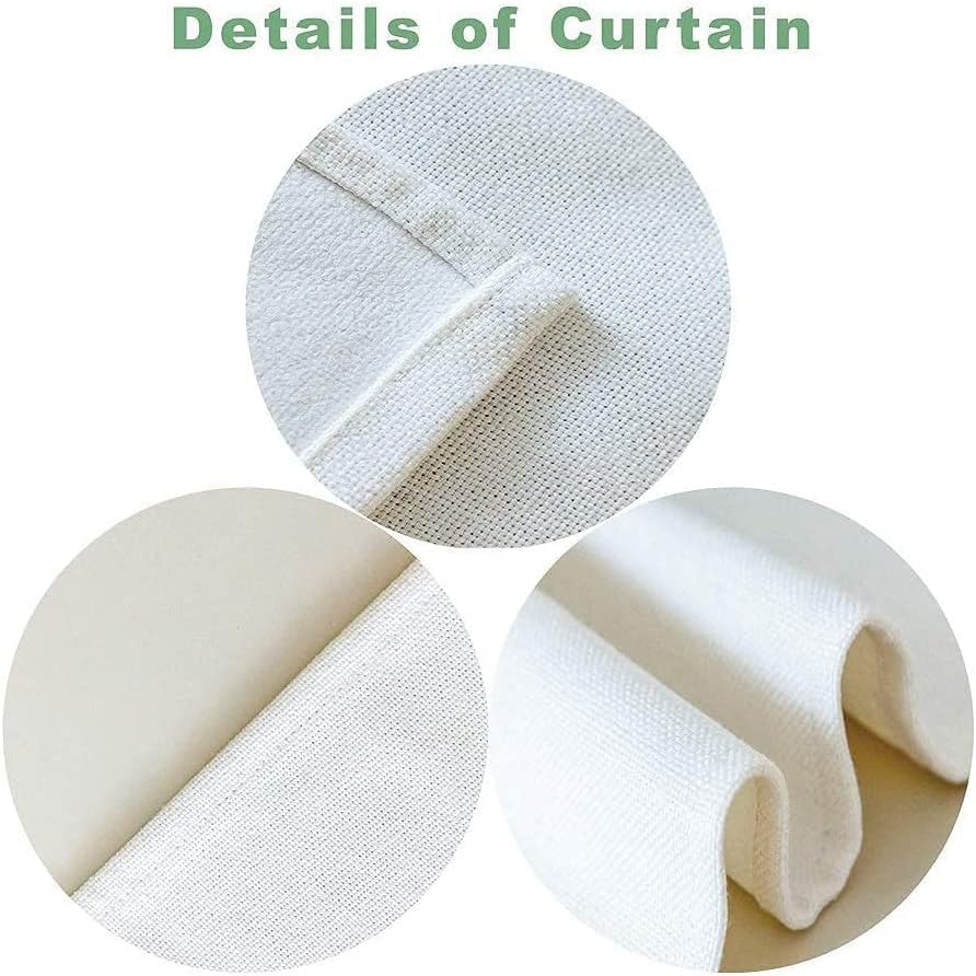 Leowefowa Japanese Noren Curtain with Abstract Geometric Patterns