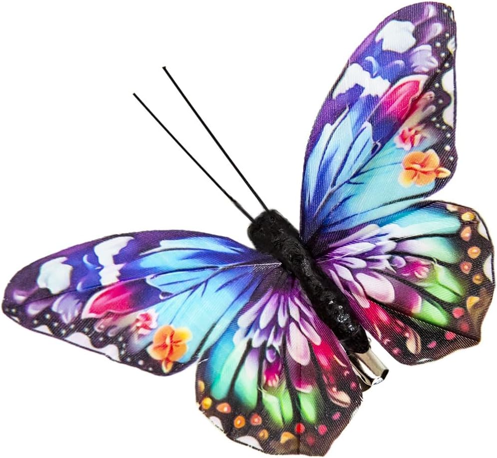 Cartanfill Decorative 3D Butterfly Clips 12 Pack