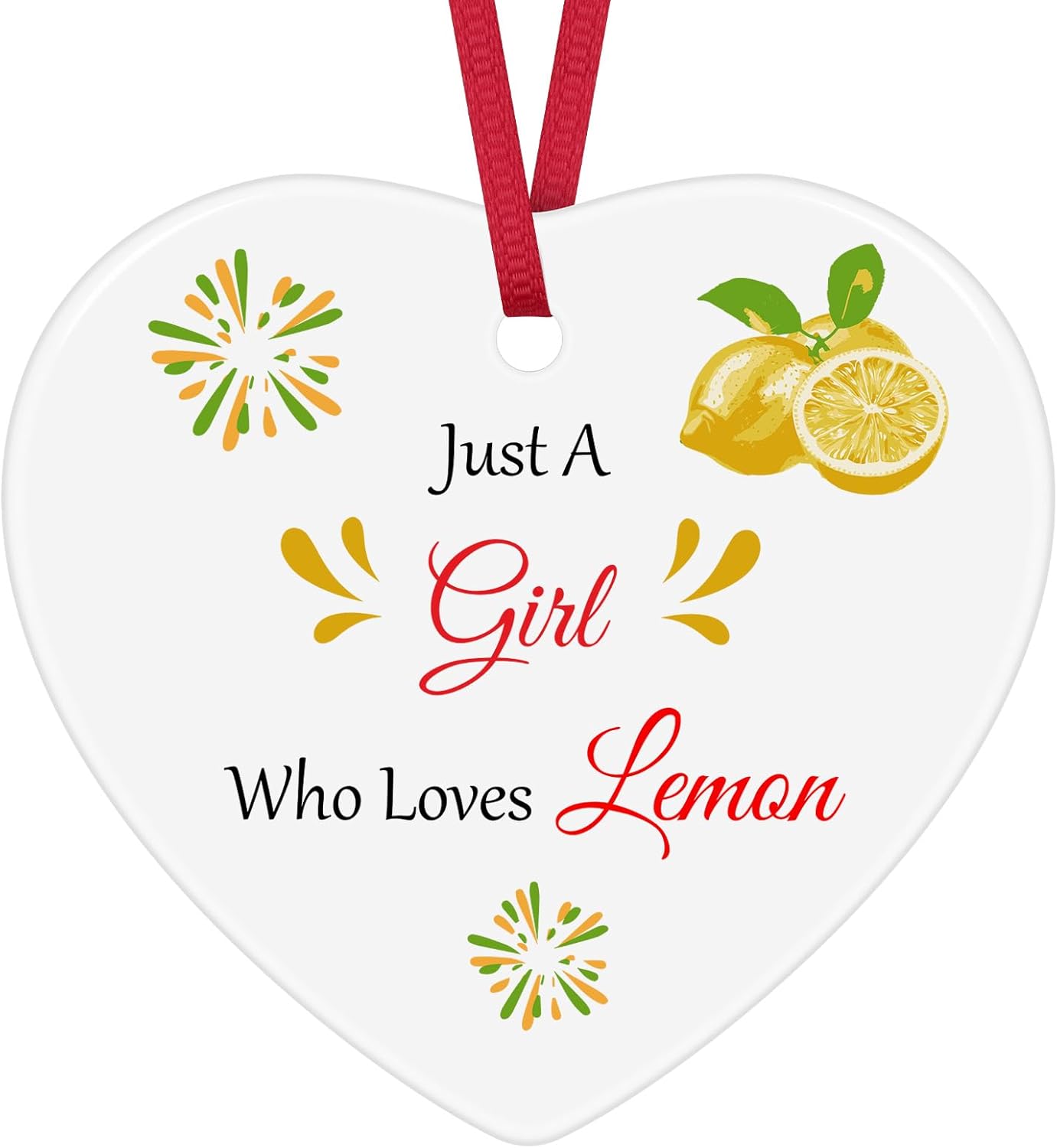 Lemon Lover Ceramic Ornament Keepsake Sign