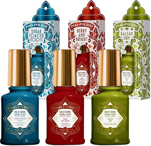 Poo-Pourri Toilet Spray Holiday Set with 3 Bottles