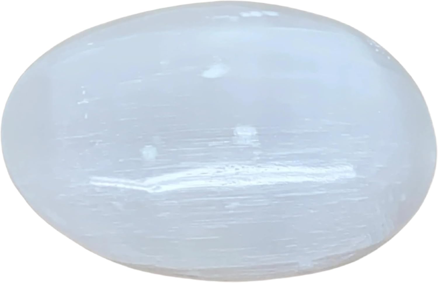 96g Natural Selenite Palm-Stone Crystal Handmade Pillow Shape