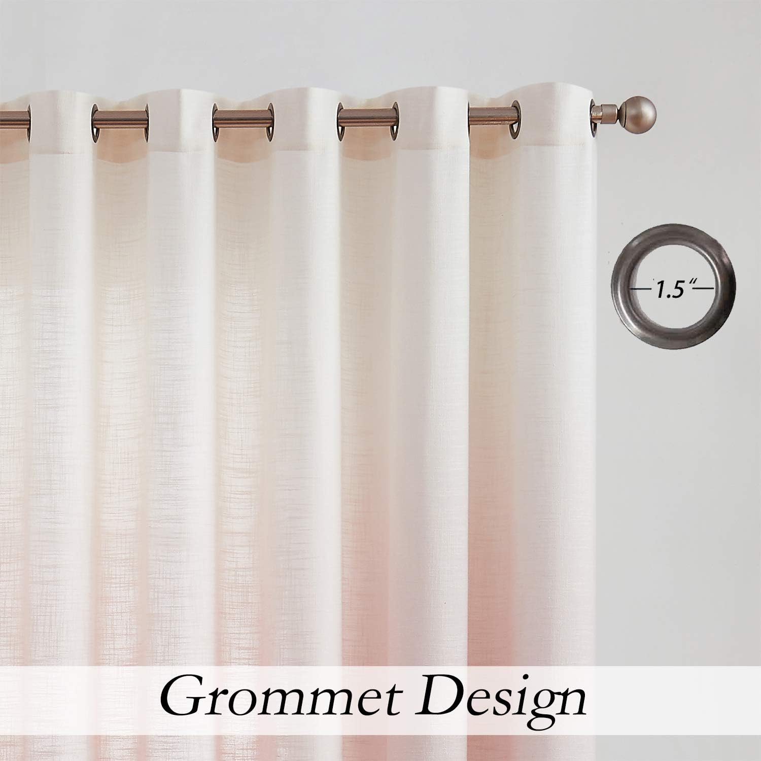 Central Park Ombre Curtain Panel 100 x 95