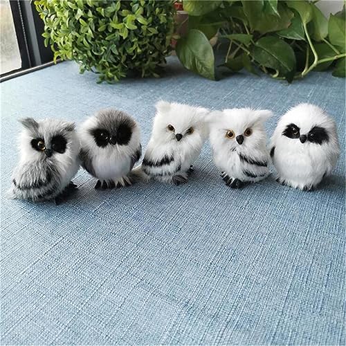 ShanLily Plush Owl Christmas Faux Fur Decor Ornament