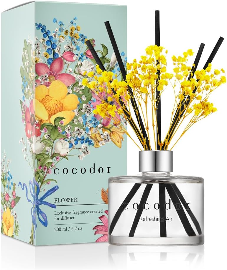 Cocodor Real Flower Reed Diffuser Set 67oz