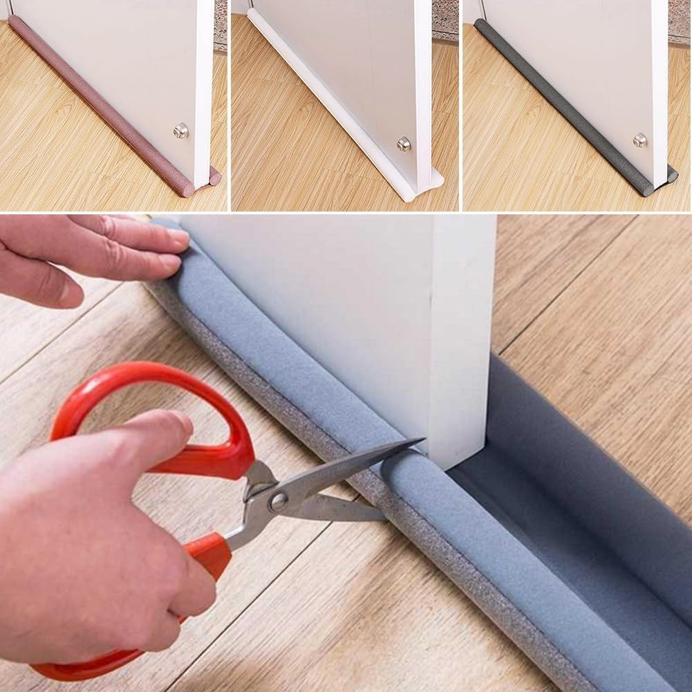 93 x 10cm Under Door Draft Stopper Black
