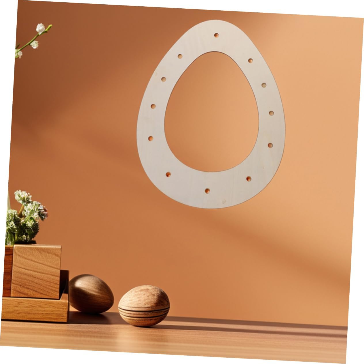 MAGICLULU Wooden Wreath Frame for Easter Decor