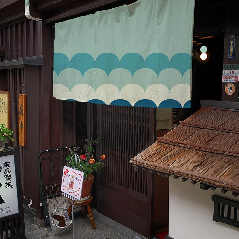 Konsilsa Japanese Noren Curtain 100x60cm No Drill Rod Free