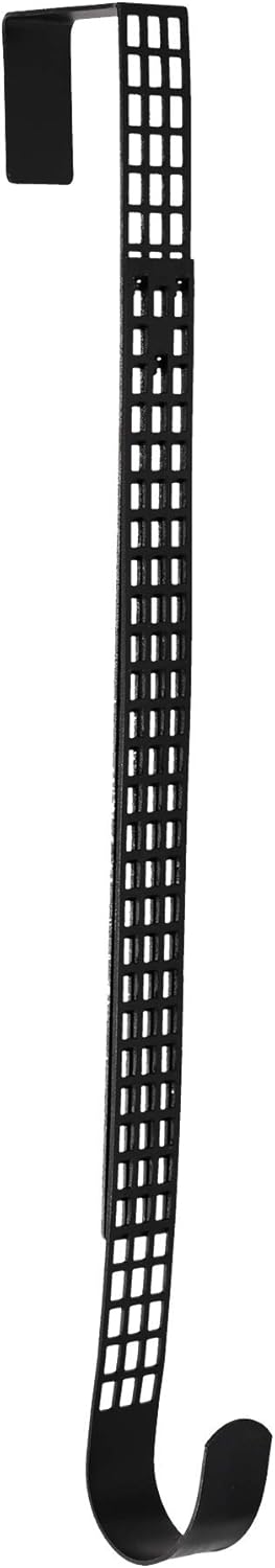 Haute Decor Adjustable Wreath Hanger Matte Black 1 Pack